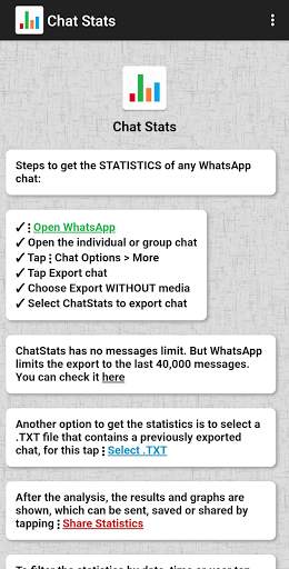 Chat Stats para WhatsApp screenshot 8