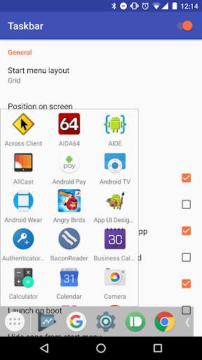 Taskbar скриншот 1