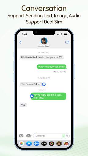 Message OS17 - Color Messenger screenshot 4