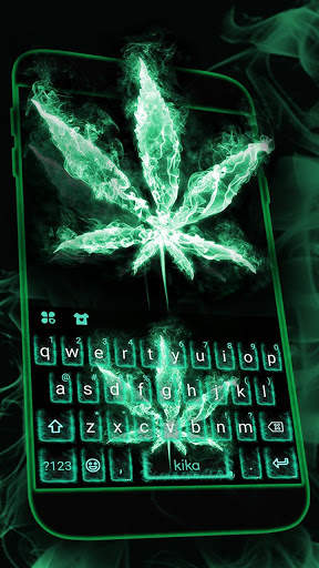 Fire Weed Keyboard Tema screenshot 2