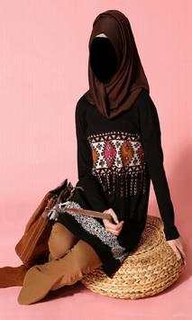 Hijab Lady Jeans Fashion Photo Frames screenshot 3