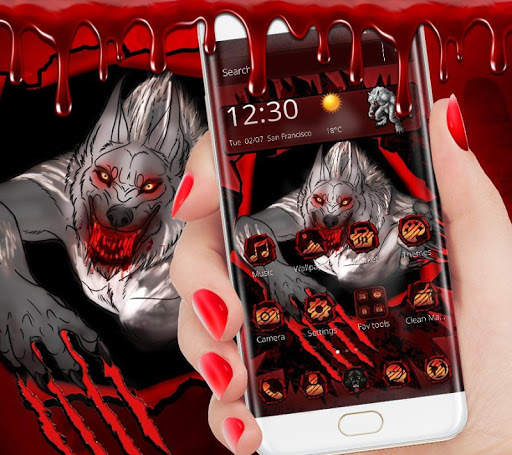 Blood wolf theme screenshot 2
