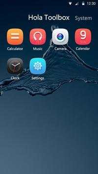 Aquablue Hola Launcher Theme screenshot 3