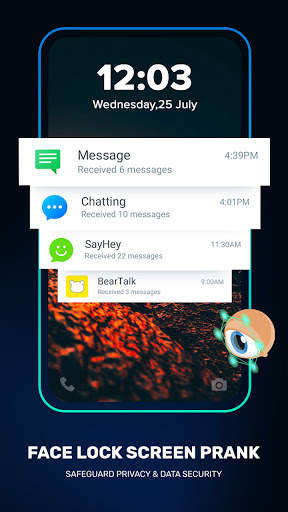 Face Screen Lock - Fingerprint App Lock Prank 6 تصوير الشاشة