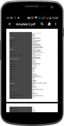 CV PRO-Resume Creator screenshot 3
