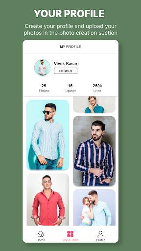 Man Shirt Photo Suit Montage screenshot 7