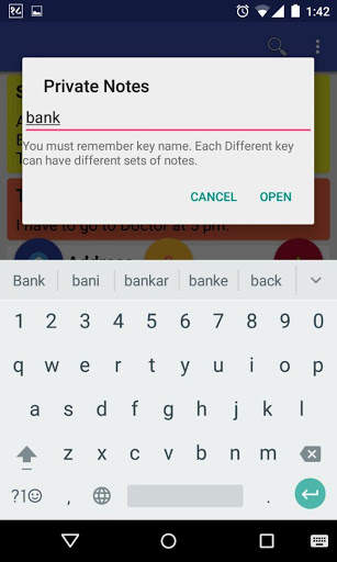 Lock-Hide Note screenshot 3