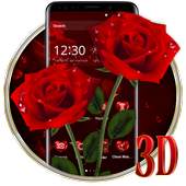 Elegant 3D Red Rose Launcher Theme 1.1.0
