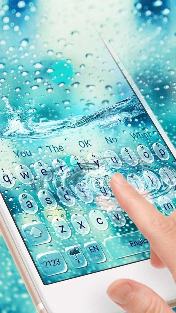 Glass Water Drop Keyboard screenshot 1