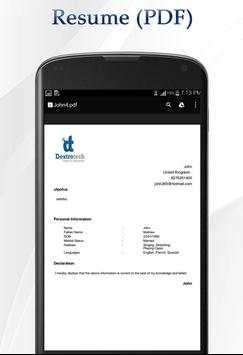 Job CV Maker screenshot 6