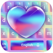 Crystal Gradient Heart Keyboard icon