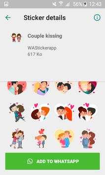 WAStickersapp _ Lovely couple sticker pack screenshot 3
