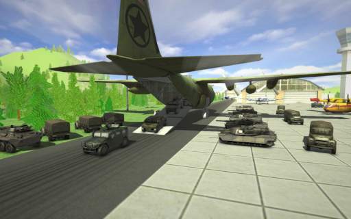 Army Car Plane Simulator 2017 स्क्रीनशॉट 1