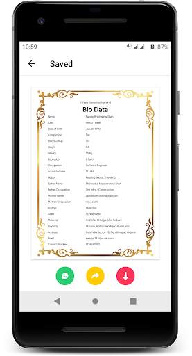 Marriage Bio Data Maker screenshot 4