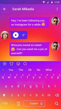 Rainbow Keyboard Theme for Instagram screenshot 5