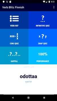 Finnish Verb Blitz скриншот 1