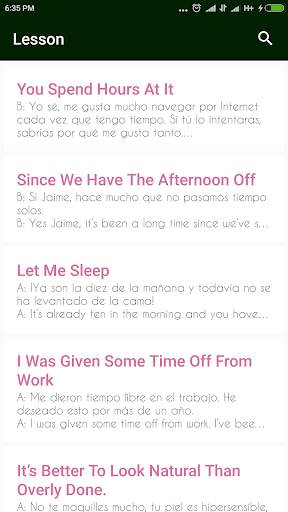Spanish conversation скриншот 3