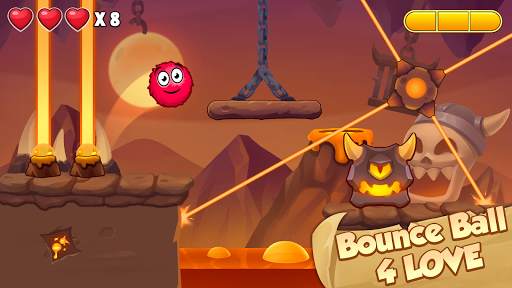 Bounce Ball 4 Love and Red Roller Ball 3 screenshot 3