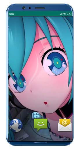 Hatsune Miku Live Wallpaper🔥Anime Girl Live Image screenshot 1