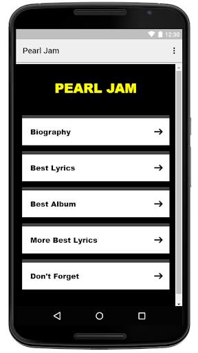 Pearl Jam: Best Lyrics & Song screenshot 2