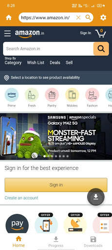 DUc Browser 2021- Fast, Secure, Mini & Sax Browser screenshot 5