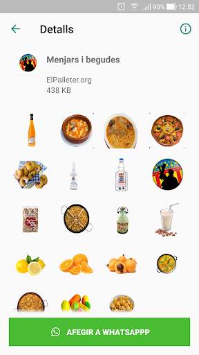 Stickers valencianistes per a Whatsapp screenshot 2
