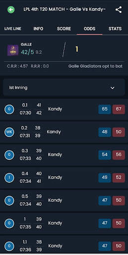 Rapid Cricket Live Line screenshot 4