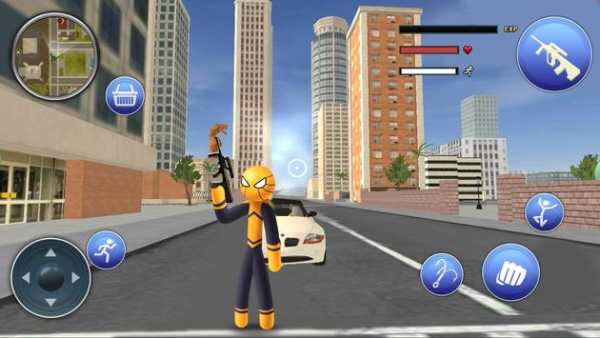 Amazing Spider Stickman Rope: City Gangstar Crime स्क्रीनशॉट 3