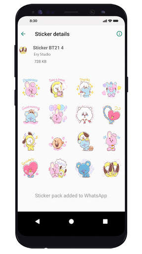 BT21 Sticker Free For Whatsapp screenshot 3