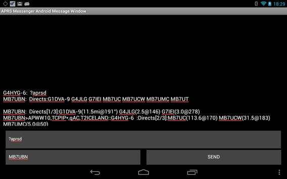 APRS Messenger Android screenshot 7