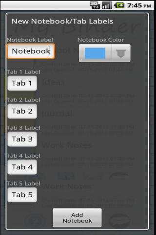 My Binder: Tabbed Notes screenshot 4