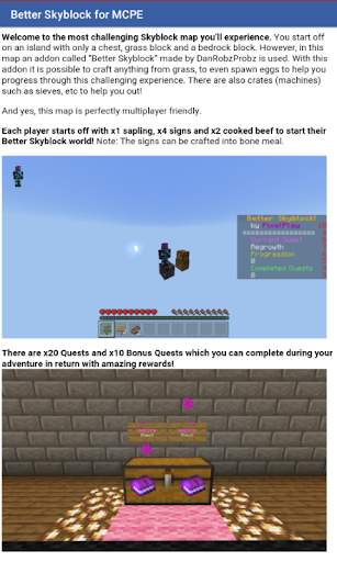 Better Skyblock for Minecraft PE screenshot 3