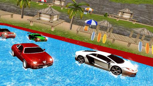 Water Slide Car Racing adventure 2019 screenshot 1