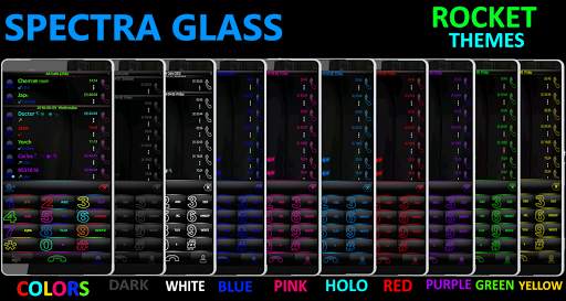 Theme RocketDial Spectra Green Glass screenshot 2