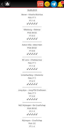 Free Soccer Predictions screenshot 1