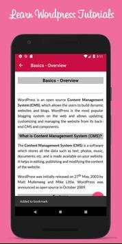 Learn Wordpress Full Offline 3 تصوير الشاشة