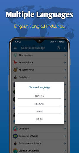 World General Knowledge (English) screenshot 2