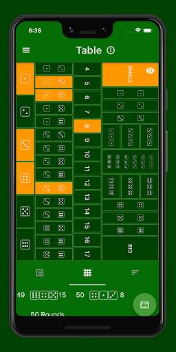 Sic Bo Dashboard screenshot 3