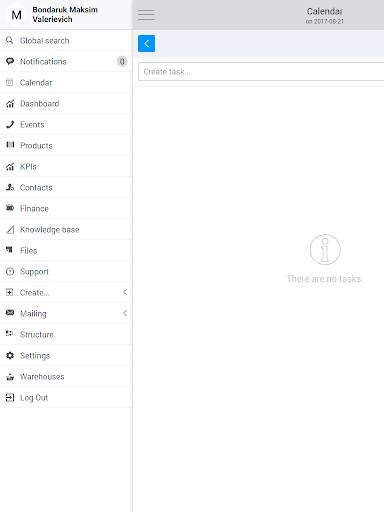 Mobile app for OneBox CRM ERP system screenshot 7