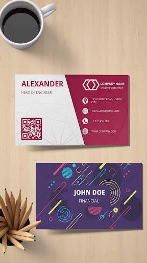 Business Card Maker, Templates स्क्रीनशॉट 8