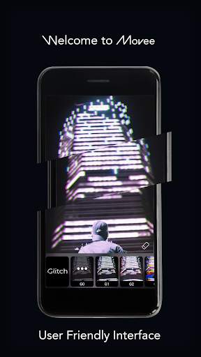 Movee: animate your photo with vhs glitch graphics screenshot 1