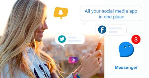 New Messenger for all messaging & social app screenshot 1