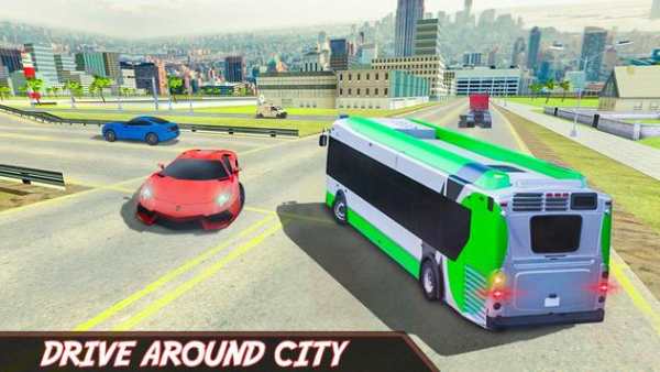 City Tourist Bus Transporter Driving Simulator 3D screenshot 5