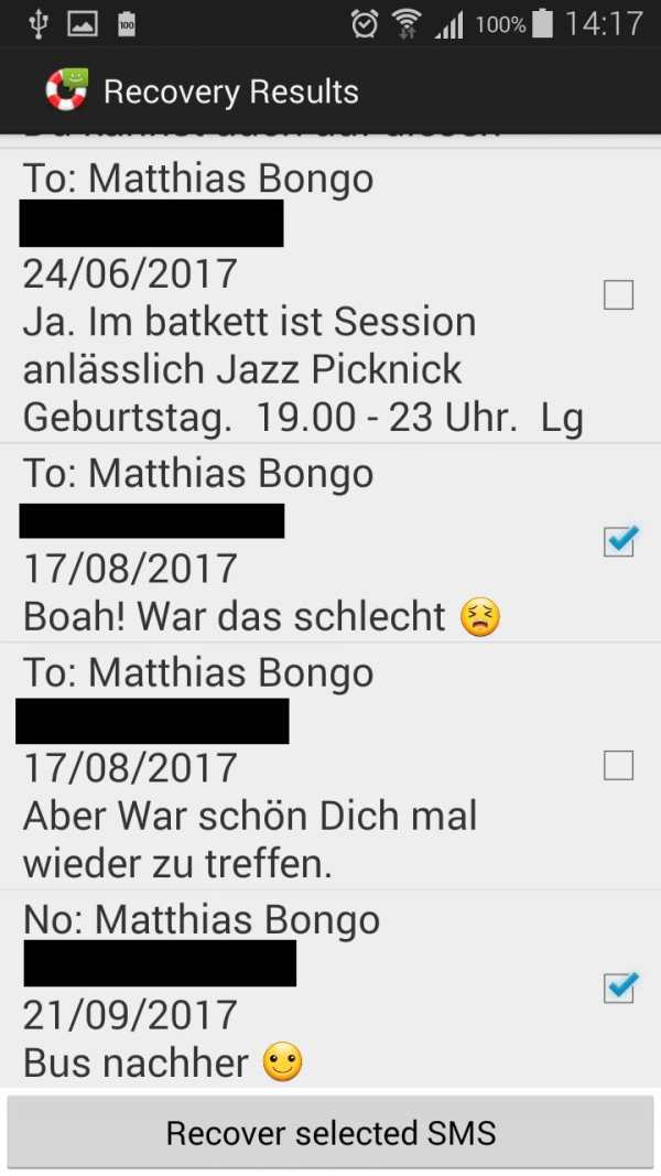 SMS Recovery screenshot 2