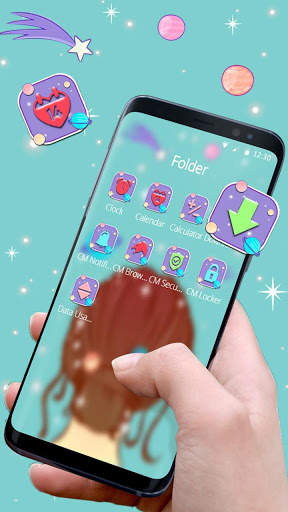 Universe Shiny Space Girl Theme⭐ screenshot 3