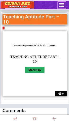 Odisha B.Ed Entrance App screenshot 3