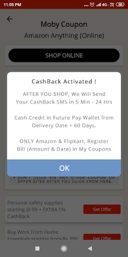 Moby Cashback स्क्रीनशॉट 7