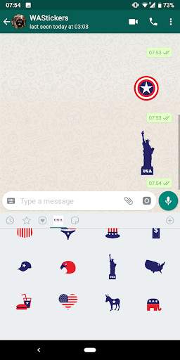 WAStickerApps USA Stickers for WhatsApp screenshot 6