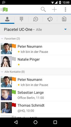 Placetel UC-One Mobile screenshot 3