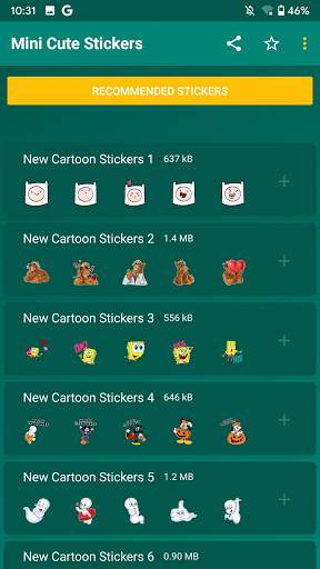 Mini Cute Stickers screenshot 1